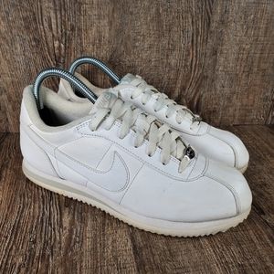 Mens White Nike Cortez Shoes 